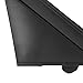 Door Mirror Flag Cover Molding, ABS Gloss Black Left Driver Right Passenger Side Rear View Mirror Flag Covers Trims Moldings Replacement Compatible with Fiat 500 2012‑2017