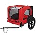 Zefvkip Pet Bike Trailer Dog Cart for Bicycle,Suitable for Small and Medium Pets, Easy Folding Cart Frame, Quick Release Wheel, Non-Slip Floor, Internal Leash