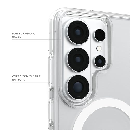 Image of Urban Armor Gear UAG for Galaxy S26 Ultra 5G Case, Scout Clear - Compatible with Magnetic Charging Transparent Rugged Military Drop Tested Protective Cover - Ice /White