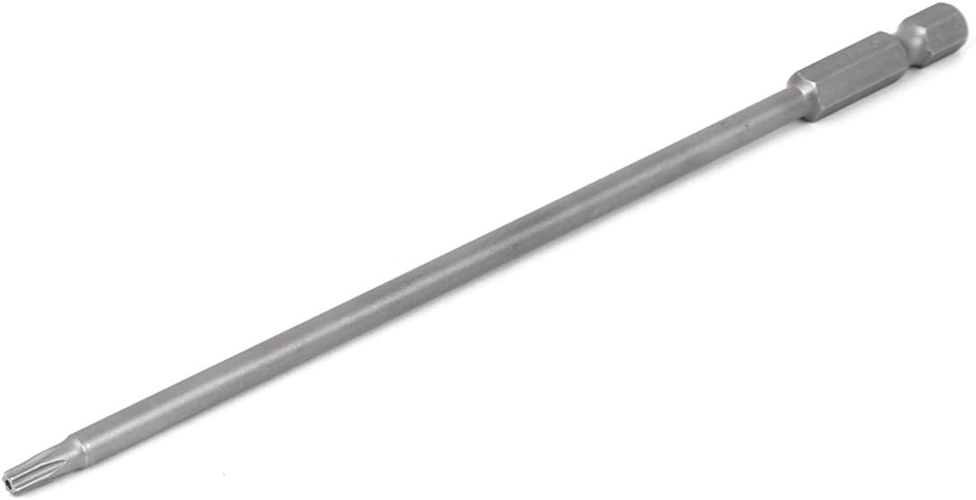 uxcell 1/4-inch Hex Shank T8 Magnetic Torx Security Screwdriver Bit 150mm Length