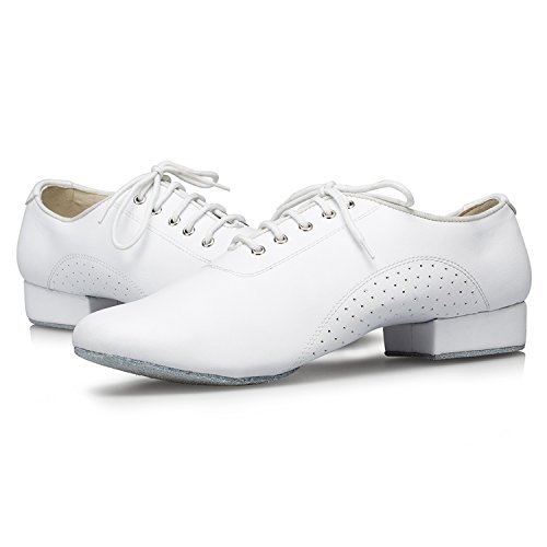 Minishion Men's TH173 Lace-up Comfortable Leather Wedding Ballroom Latin Taogo Dance Shoes2