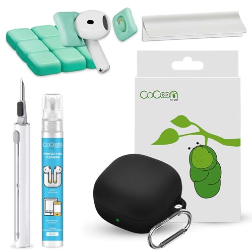 Image of Silicone Case Cover Compatible for Samsung Galaxy Core with Hygiene Kit (Black)