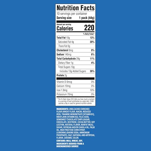 Image of CHIPS AHOY! Original Chocolate Chip Cookies, 40 Snack Packs (4 Cookies Per Pack, 4 Boxes) | 4 Cookies Per Pack, Individually Wrapped, Real Chocolate Chip Cookies, Certified Kosher