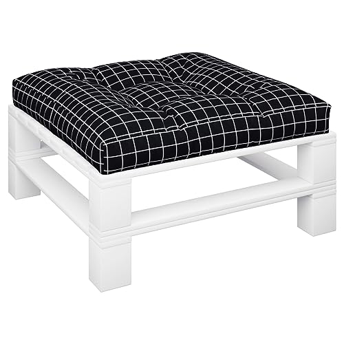 Coussin de palette extérieur imperméable 70x70 assise jardin douce