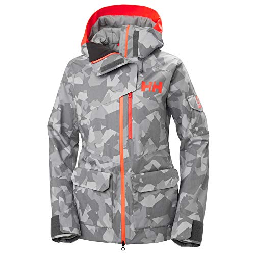 Helly Hansen Women's Powderqueen 2.0 Jacket, 971 Quiet Shade Camo, Small