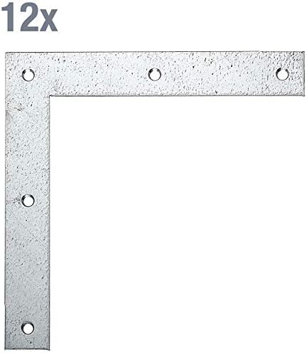 Corner Brackets Large Pack Sendzimir-Galvanised 120 x 120 x 20 mm / 12 STK, Sendzimirverzinkt - Image 3