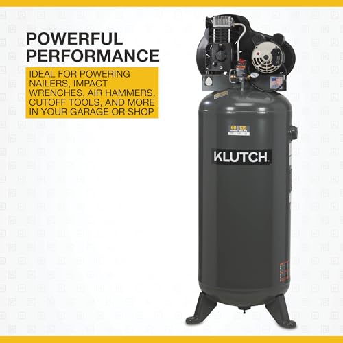Klutch 60-Gallon 3.7 HP Air Compressor