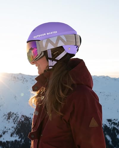Image of OutdoorMaster Kelvin Ski Helmet - Snowboard Helmet for Men, Women & Youth | Ski & Snowboard Use,Fits Men,Women & Youth,ASTM Certified Impact Protection,Adjustable Ventilation