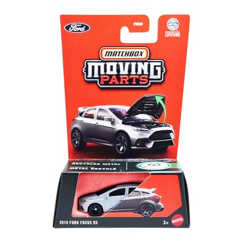 Hot Wheels Match Box Moving Parts 2018 Ford Focus RS miniatura 1