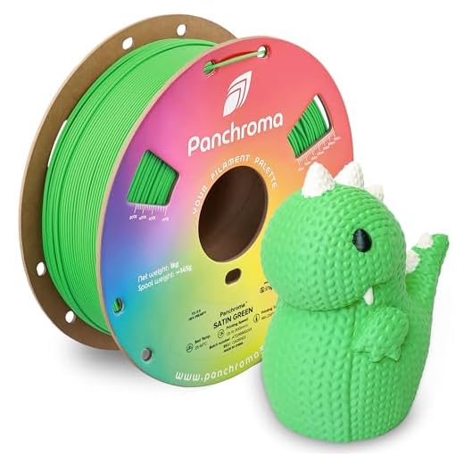 Polymaker Panchroma Satin PLA Filament, Satin Green 1.75mm 3D Printing Filament, 3D Printer PLA Filament, Fit Most FDM 3D Printers, 1kg Spool (2.2lbs)