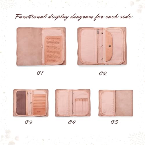 Genuine Leather Nomad Organizer Travel Wallet | Women's Wallet Clutch Passport Holder4