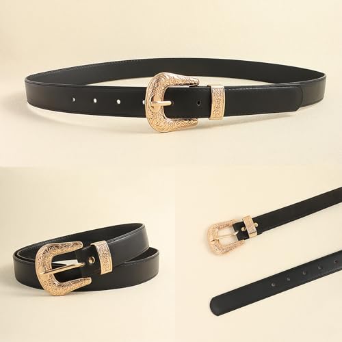 Fashionable Women's Belt Western Adjustable Length Waistband PU Leather Belt For Casual And Active Use4