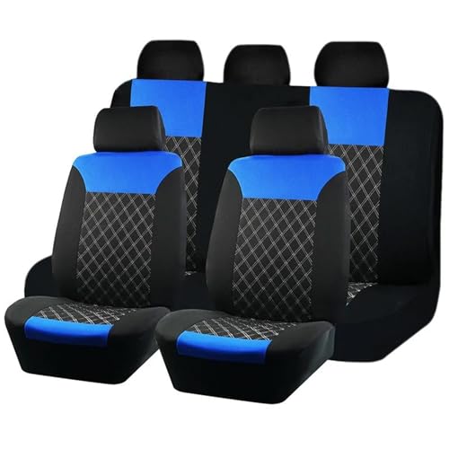 Housse de siège auto bleue en polyester haute résistance pour protection intégrale