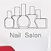 HFDHFH Salon paznokci naklejki ścienne salon piękności dekoracja ścienna sztuka winylowe naklejki ścienne manicure moda prezenty naklejki na okno szkło