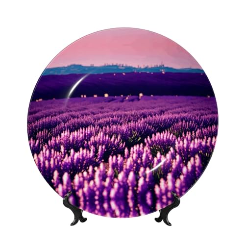 Platos decorativos de lavanda para rellenar espacios vacíos en pared 2
