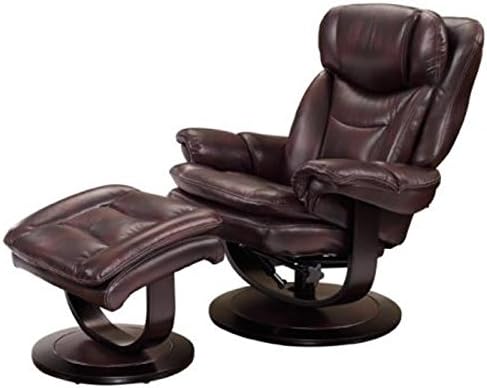 15-8039 Pedestal Chair and Ottoman - Plymouth Mahogany 3605-87