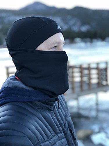Mountain Made Balaclava Thermal Polyester Fleece Face Mask, Black, One Size #TOP6
