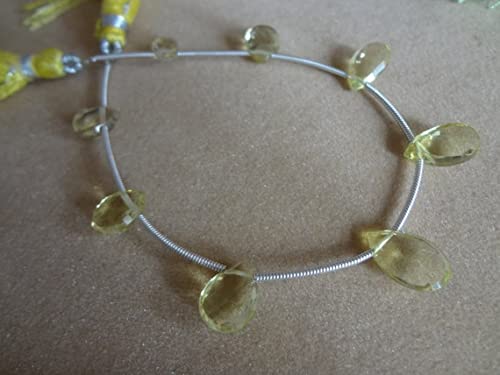 Quartz citron LKBEADS de qualité supérieure perles facettées poires 7-9mm