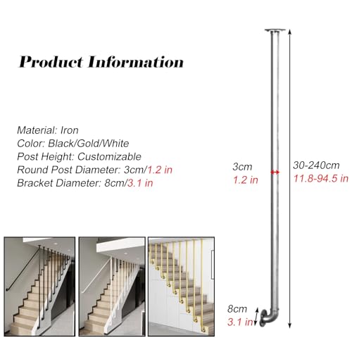 Garde-corps d'escalier en fer pour éliminer le risque de chute de hauteur - 3