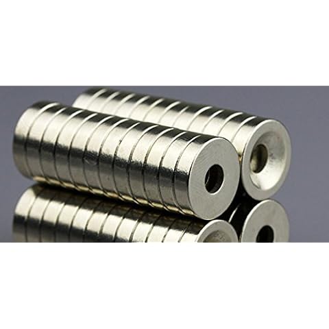 Pack of 10 Strong Neodymium Ring Magnets Cover