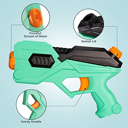 Water Guns for Kids 2 Pack of Squirt Pistol Summer Toy for Swimming Pool Party and Outdoor Activity Easy Operate Beach Water Fighting Game Blaster with High Capacity Suitable for Children Aged 3+ - Thumbnail 2