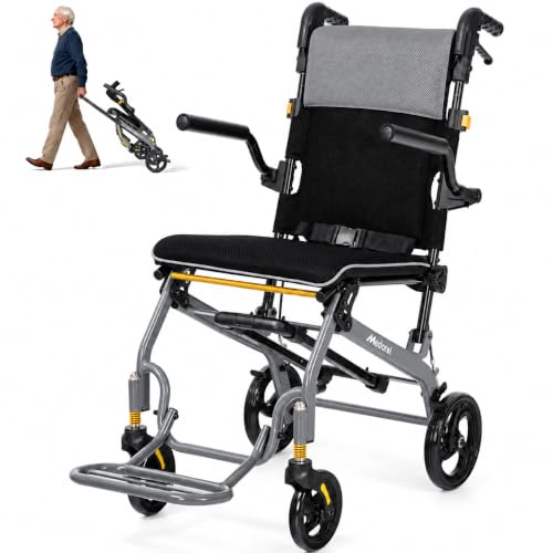Lightweight Transport Chair with Telescopic Handle