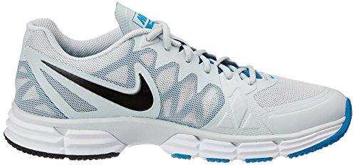 Image of Nike Men's Dual Fusion TR 6 Pure Platinum,Black,Light Black Lacquor,Light Blue Outdoor Multisport Training Shoes -9 UK /India (44 EU)(10 US)
