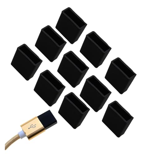 Tapones de silicona USB macho para proteger cables en la mochila y evitar el polvo