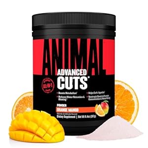 Animal Cuts Thermogenic Fat Burner Powder – Weight Loss for Women and Men for Metabolism, Energy, Focus, and Nootropic Brain Support with Ketones Appetite Suppressant – Orange Mango Flavor