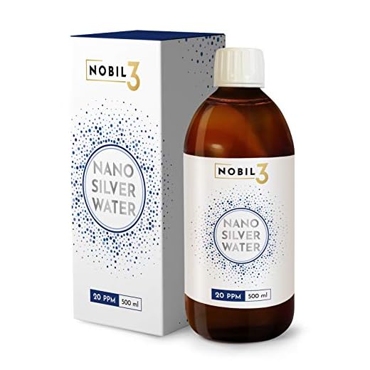 Nobil3 Argento Colloidale 20 ppm 500 ml gocce naturale e puro