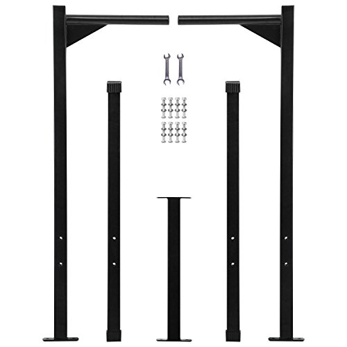 Ollieroo Heavy Duty Dip Stand Freestanding Dip Station Parallel Bar