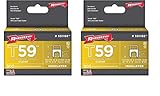 Arrow Fastener 591188BLSS Genuine T59 Stainless Clear 1/4-Inch by 5/16-Inch Staples, 300-Pack (2 Pack)