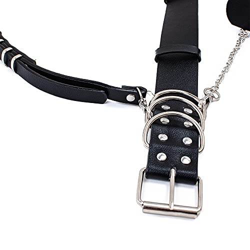 Fashion Harness Waist Body Belt Punk Chest Belt with Chains for Women Girls Ladies4