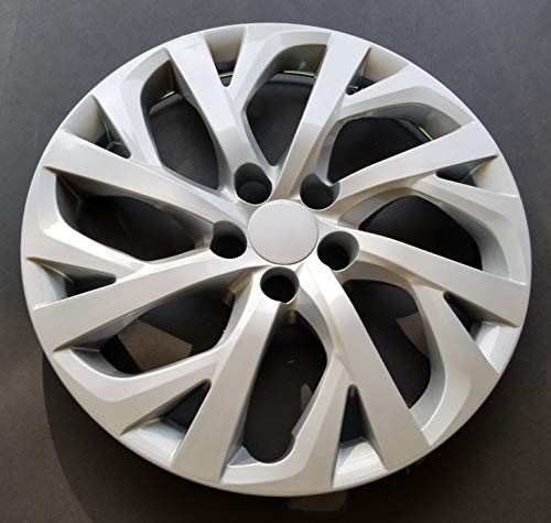 Marrow One New Wheel Cover Hubcap Replacement Fits 2017-2018 Toyota Corolla Le; 16 Inch; 16 Spoke; Silver Color; Plastic #TOP1