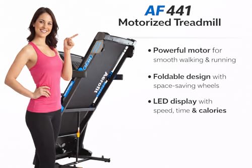 Image of Aerofit af-441 (5 HP Peak) Premiun AC Motorized Treadmill for Home Use,18 Pre-Set Max Pro Workout Session【Max User Wt.130kg |Elevation: 0% to 15%. Auto Incline | Top Speed:18 Km /hr |