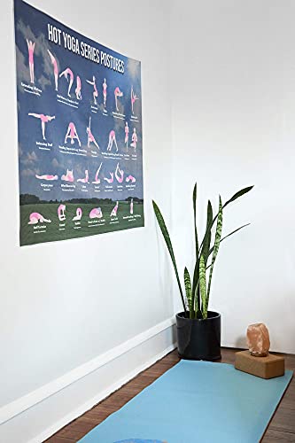 Large Bikram Yoga Poses Poster -Tapestry for Hot Yoga Decor - Image 3
