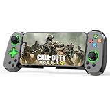 Joso Mobile Gaming Controller for iPhone/Android/PC/Switch/PS4, Cloud Games, with Hall Effect Joystick, 6 Axis Gyro, TURBO, Gamepad for Android with Phone Case Support - Not for PS5 (with Green Light)