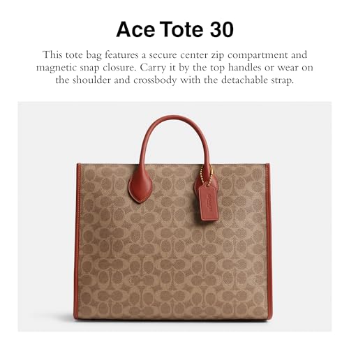 Coach Ace Tote 30, Tan Rust2