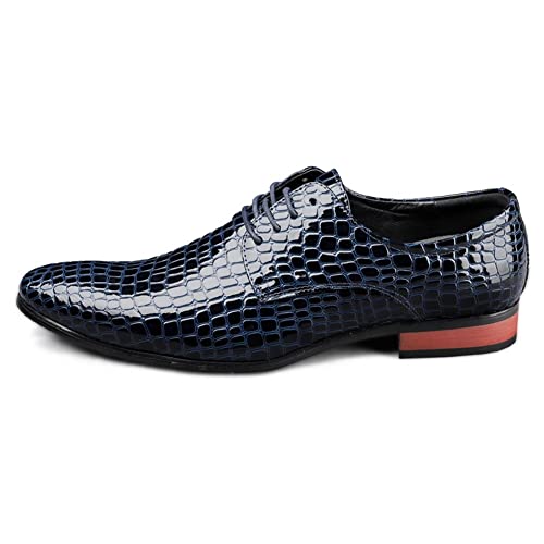 Chaussures de fête habillées pour hommes à lacets style Oxford