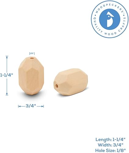 Miniatura 2 de Cuentas de madera natural de piedras preciosas de 1-14 pulgadas, 10 cuentas de madera sin terminar, cuentas bohemias, cuentas de manualidades, para
