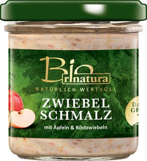 ZWIEBELSCHMALZ mit Äpfeln & Röstzwiebeln von Bio Rinatura, 125g