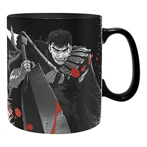 ABYSTYLE Berserk Guts & Griffith Ceramic Coffee Tea Mug 16 Oz Anime Manga Drinkware Dishwasher Microwave Safe Home & Kitchen Essentials Gift