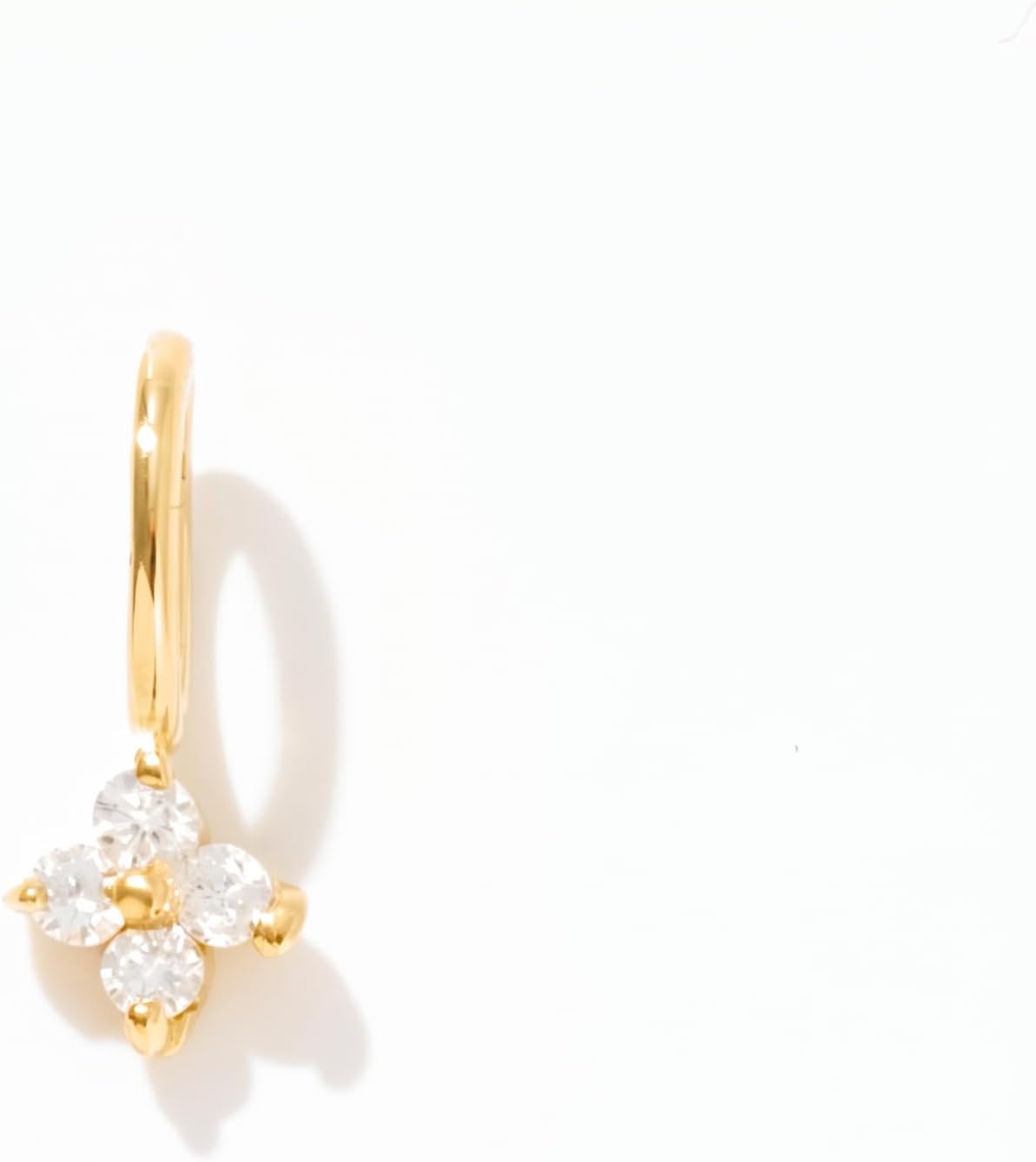 Gelin Diamond 14k Solid Gold Cluster Charm Pendant for Women