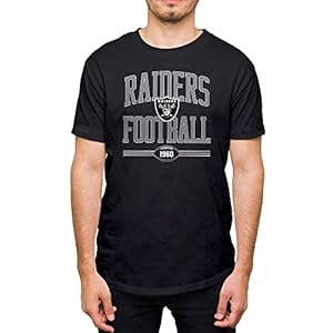 Hybrid Sports NFL – Las Vegas Raiders – Football Arch – Men’s and Women’s Short Sleeve T-Shirt – Size 3 X-Large