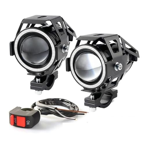 �I�[�g�o�C�w�b�h���C�g 3000LM �o�C�N�v���W�F�N�^�[ DRL �o�C�N LED BMW �ɓK�� �z���_�ɓK�� �X�Y�L�ɓK��(U7-Switch-2PCS)