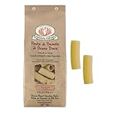 Rustichella d'Abruzzo | Rigatoni sémola de trigo duro formato clásico | Pasta de elaboración artesanal - 1 x 500 g | Pasta seca lenta baja temperatura