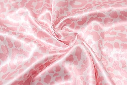 Image of Schbbbta Girls & Women Satin Pajamas Set, 2Piece Silk Nightwear Button-Down Sleepwear for Teen Kids, 3 Years - Women XXL