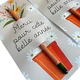 plantes choix 🌿 CARTE 21x9,5cm / CRAYON 18cm