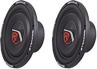 (2) Rockville W10T4-S2 10" Shallow Mount 2400 Watts 2-Ohm Car Audio Subwoofers