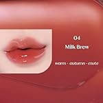 ETUDE Over Glowy Lip Stain Tint #4 Milk Brew | Non-Sticky Vegan Lip Tint | Moisturized & Long-lasting Lip Gloss | Daily Lip Stain for Dry Lips, Korean Makeup, K-beauty - Image 2